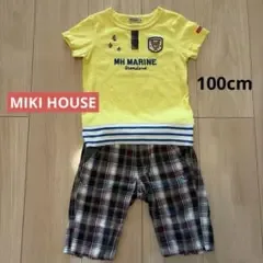 MIKI HOUSE 半袖Tシャツとパンツセット100cm