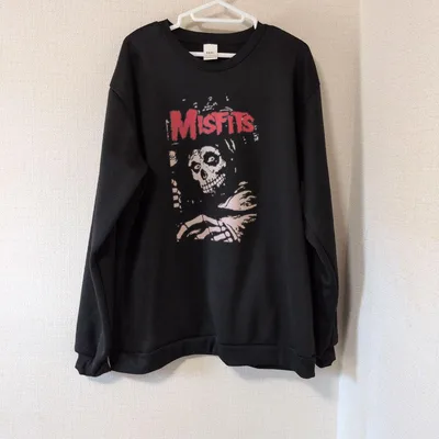 ハロウィンにいかが⭐️MISFITS プリント スウェット ブラック XXXL
