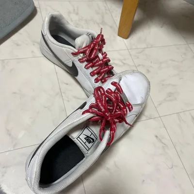 NIKE Supreme スニーカー ホワイト レッド