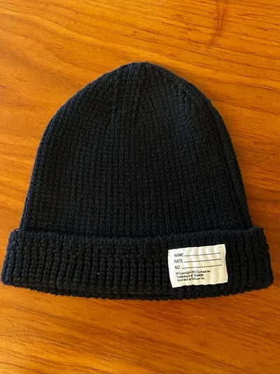 visvim knit Beanie cotton ニット ビーニー BLACK