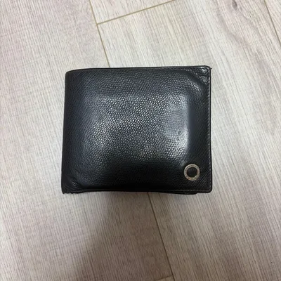 BVLGARI 二つ折り財布 ブラック レザー