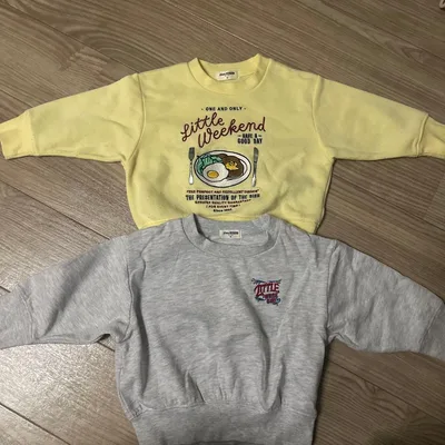 Little Weekend 裏起毛トレーナー 2枚セット 80cm