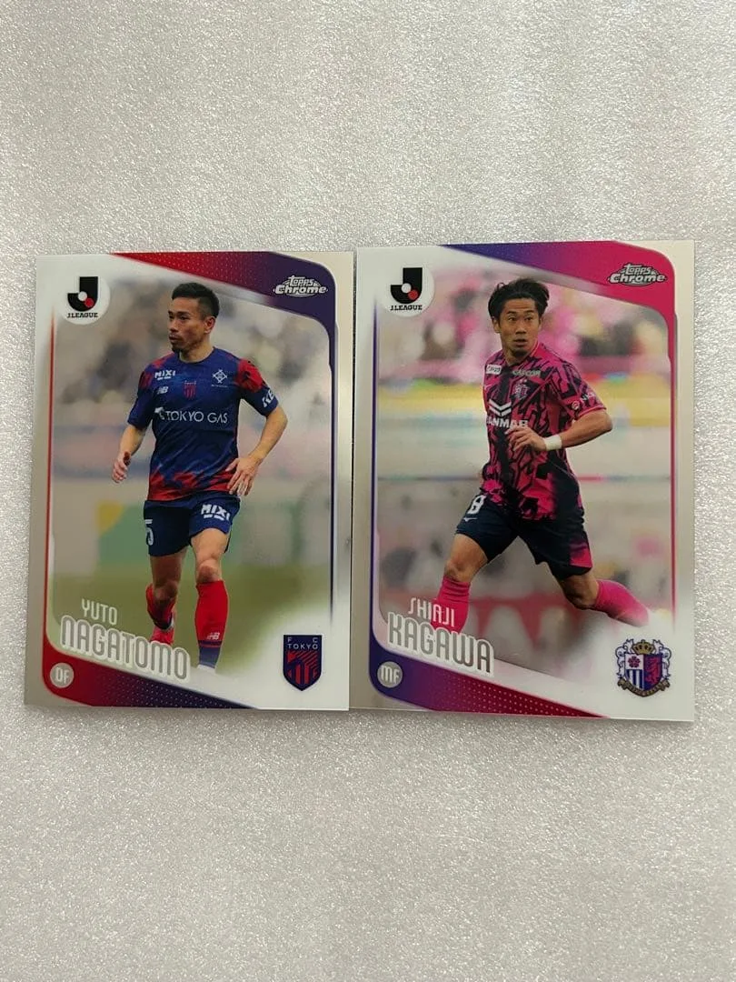 Topps Chrome Jリーグ 長友佑都 香川真司 2枚セット