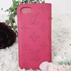 極美品 LOUIS VUITTON マヒナ 牛革 iPhoneケース 7