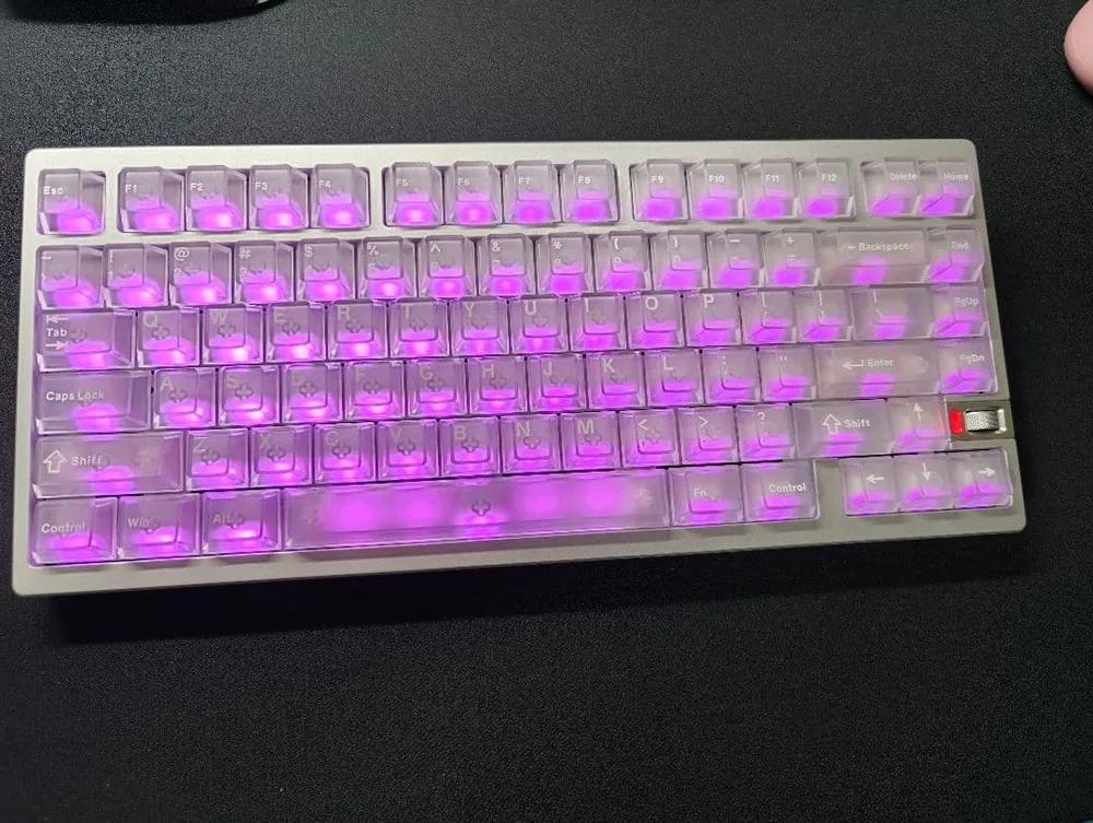 WEIKAV NUT75 霧透け白 メカニカルキーボード