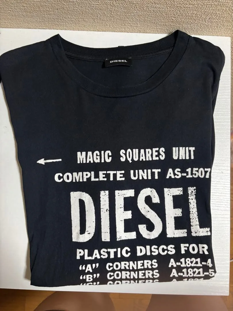 DIESEL ロゴプリント Tシャツ ブラック