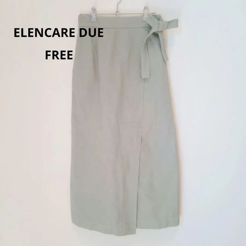 ELENCARE DUE エレンカーレデュエ ロングスカート ライトグリーン