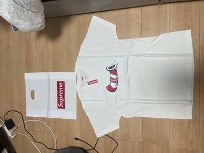 Supreme ロングスリーブ ポケットTシャツ ホワイト M