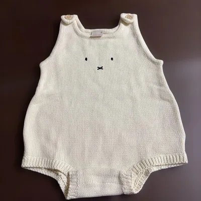 petit main ニットロンパース 70cm