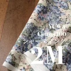 Yc11◆2M◆YUWA◆綿100シャーティング◆ブルー系