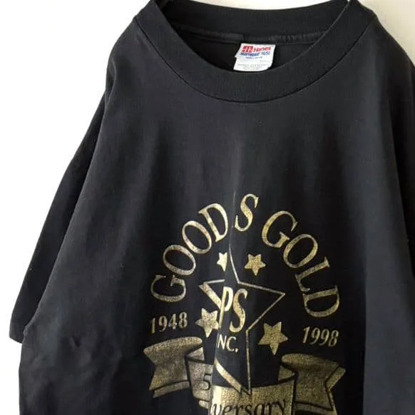 ヘインズ GOOD AS GOLD TOPS Tシャツ L ブラック 黒 古着
