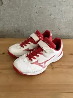 Mizuno 野球トレーニングシューズ ホワイト/レッド 21.0cm