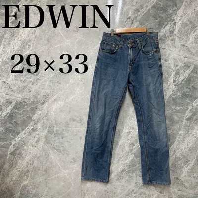 EDWIN メンズ 29 デニム ジーンズ ストレート 美品