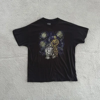 雰囲気◎ STAR WARS スターウォーズ Tシャツ ブラック フェード