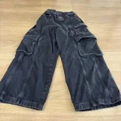 GU カーゴパンツ ブラック 140cm