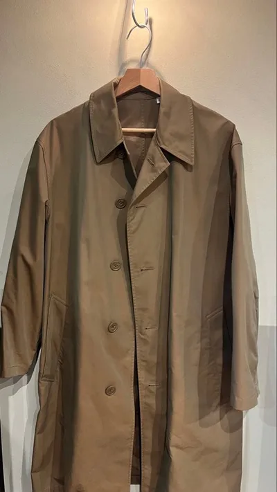 UNIQLO U ステンカラーコート 玉虫色 S