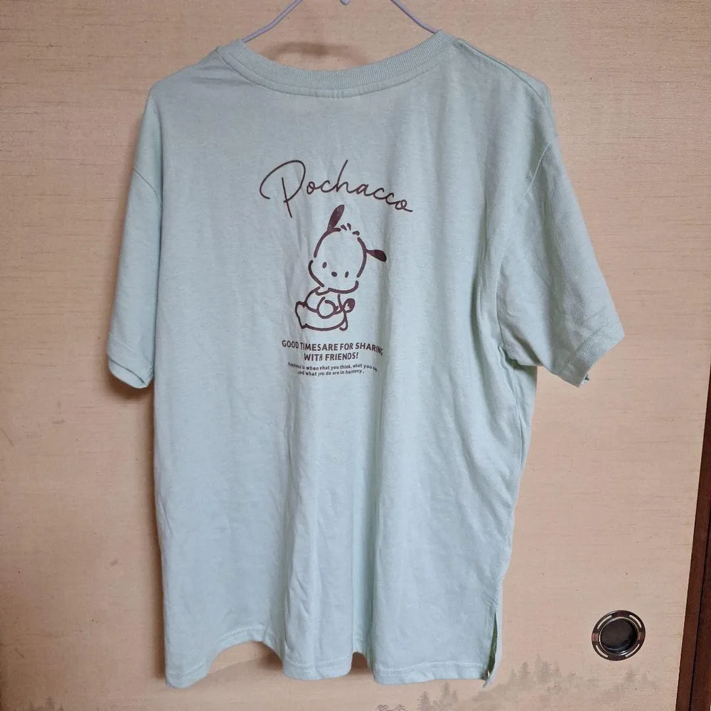 POCHACCO 半袖 Tシャツ ライトグリーン