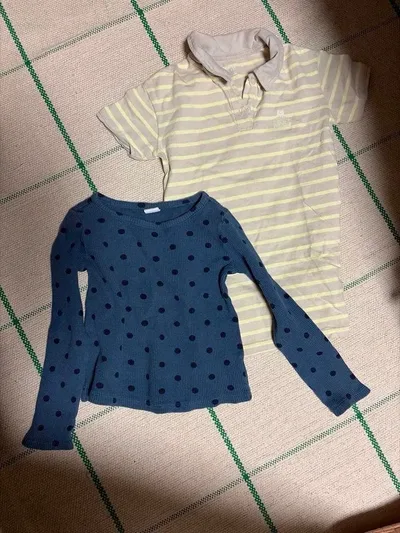 babyGAP ベビーギャップ☆ドット柄とボーダー柄のトップスセット!