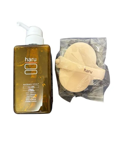 haru kurokami スカルプ シャンプー 400ml ブラシ付き