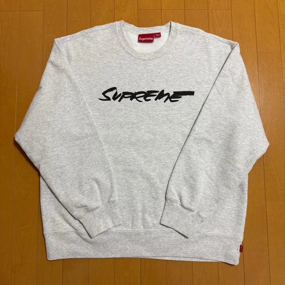 Supreme Futura Logo Crewneck グレー 20fw