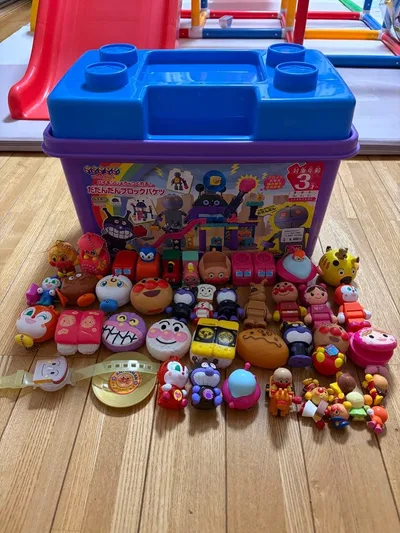 アンパンマン だだんだんブロックバケツ 大量フィギュアセット