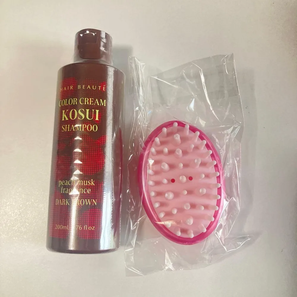 【未開封】ヘアボーテ カラークリームkosuiシャンプー200mlダークブラウン