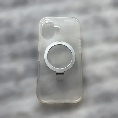 iPhone17用 クリアケース スタンド機能付き