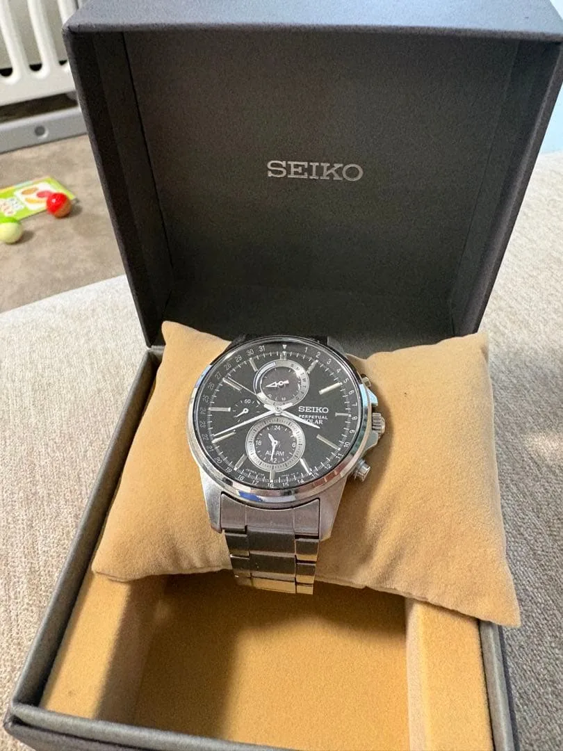 SEIKO セイコー ソーラー クロノグラフ 腕時計 SBPJ005 V198