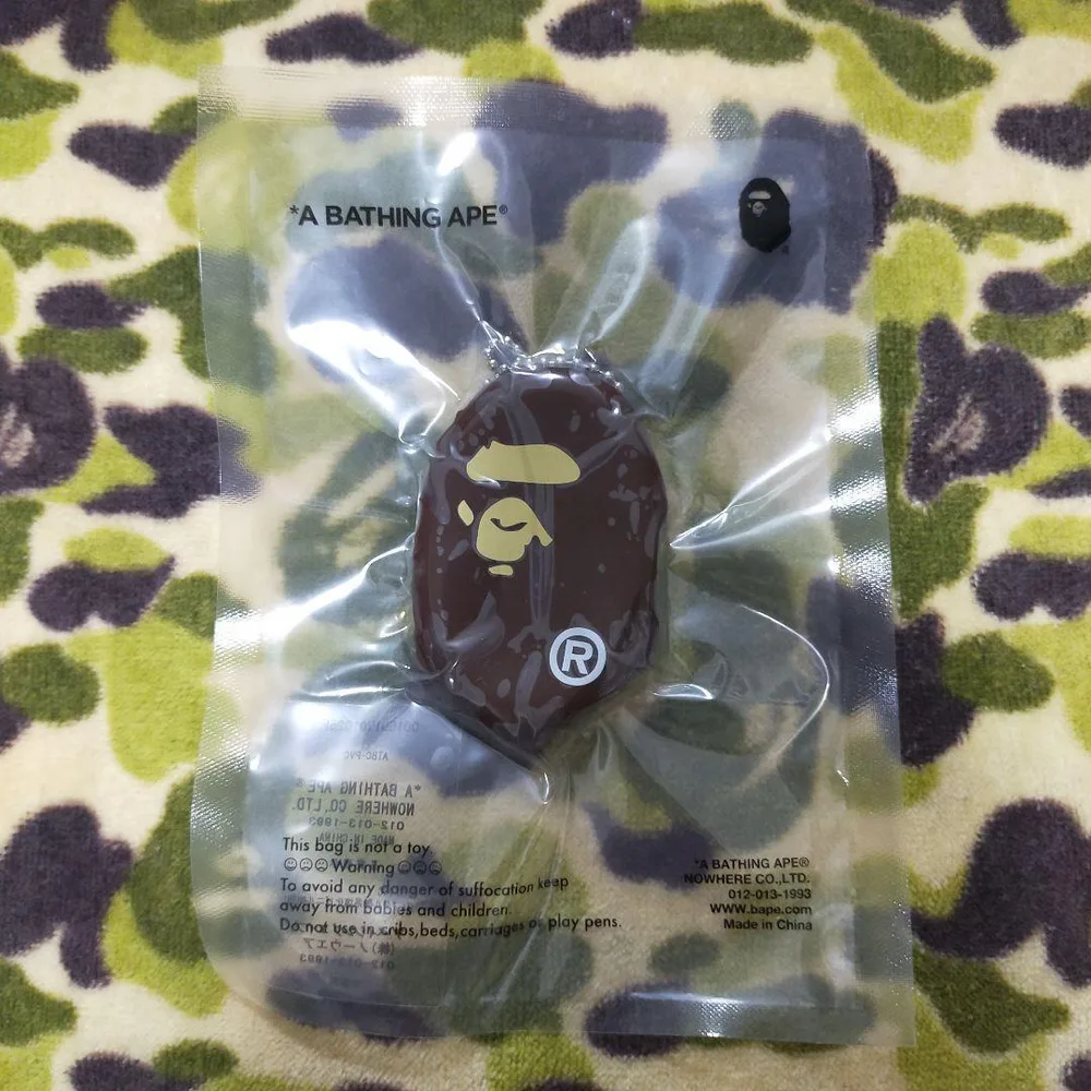 【新品】A BATHING APE エイプ コインケース エイプヘッド ブラウン
