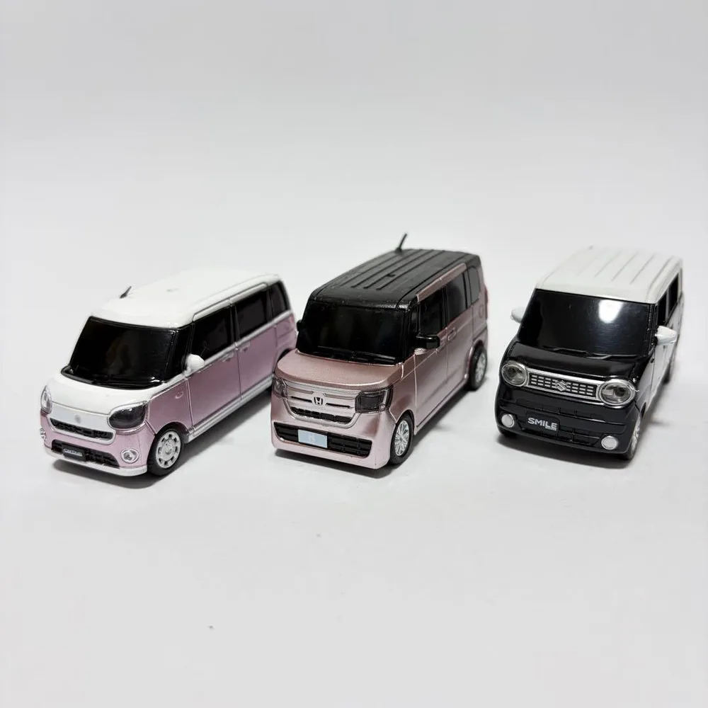 非売品 軽自動車 カラーサンプルミニカー3台 N-BOX キャンバス スマイル