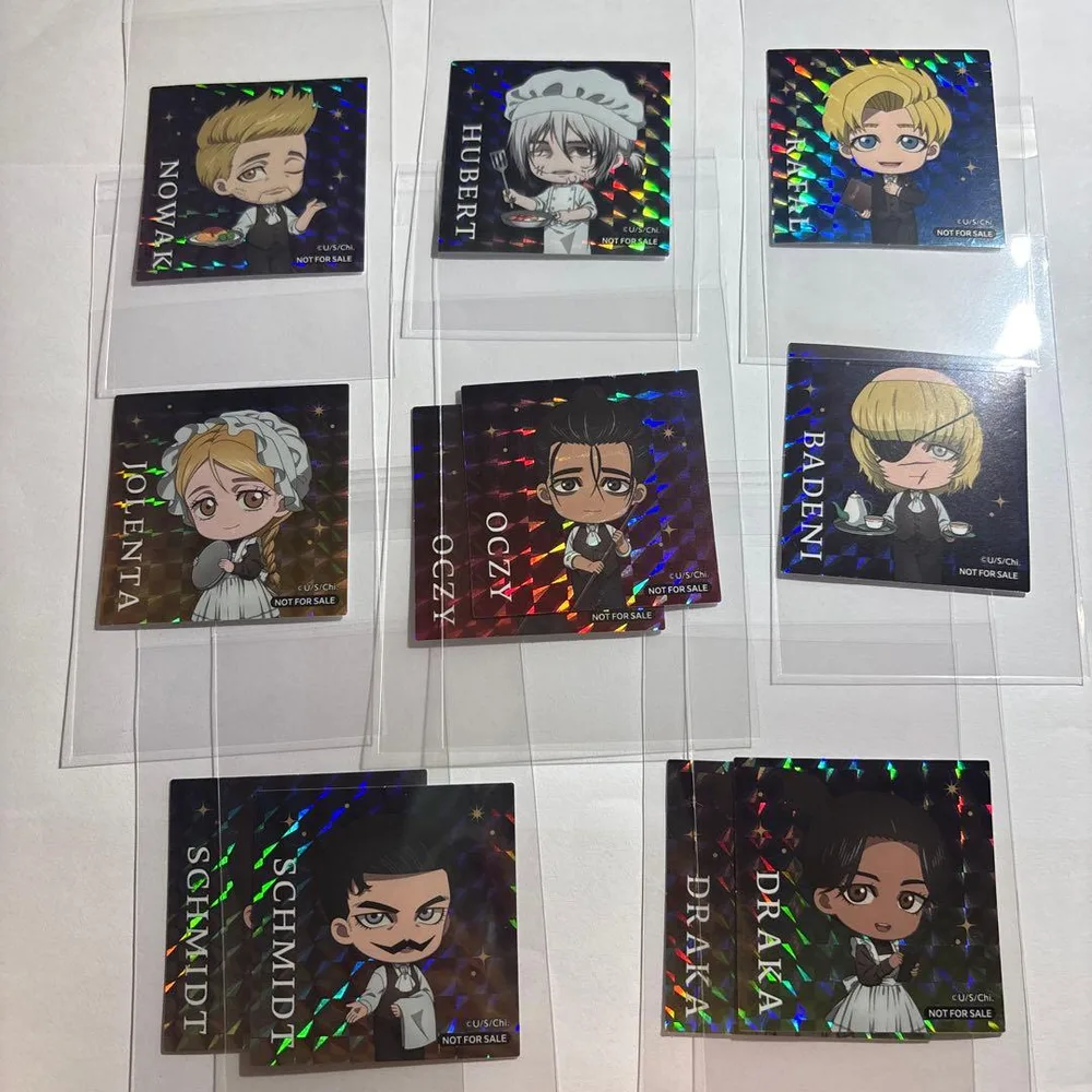 จิ -เกี่ยวกับการเคลื่อนไหวของโลก- สติ๊กเกอร์โฮโลแกรม Collaboration Cafe เซ็ต 11 ชิ้น