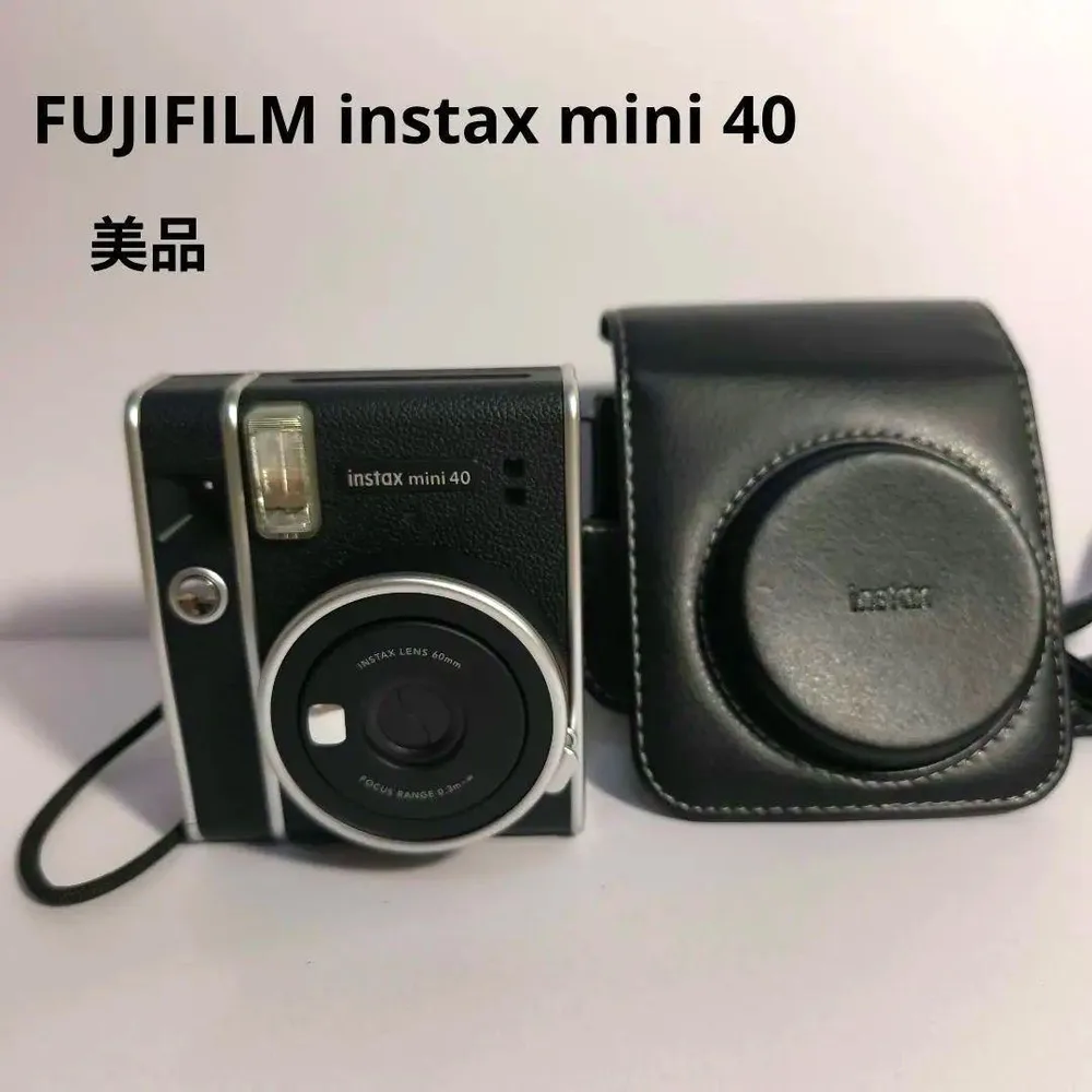 【美品・ケース付】FUJIFILM instax mini 40 チェキ 本体