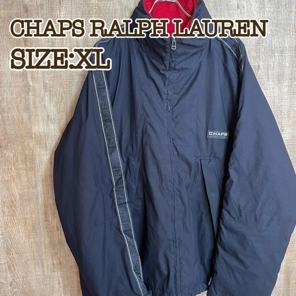 チャップス CHAPS ナイロンブルゾン ネイビー バックロゴ XL