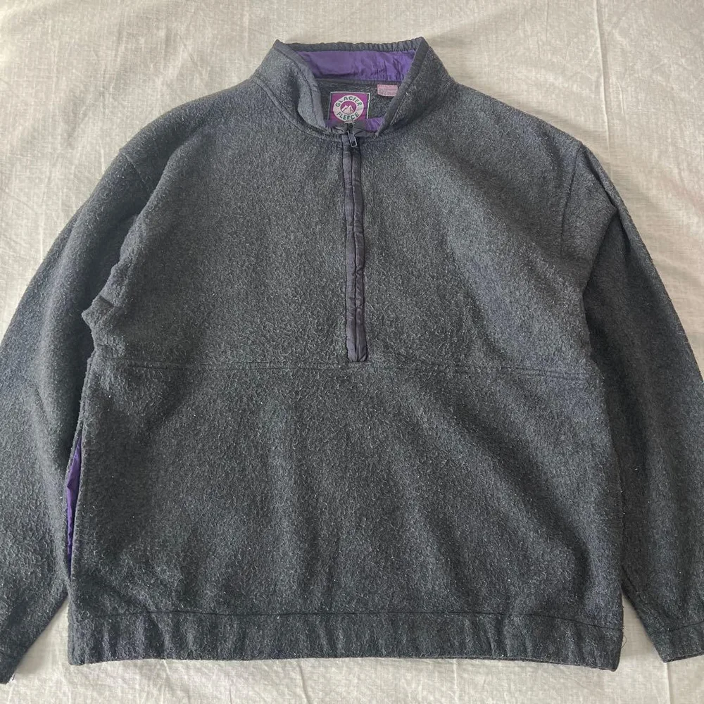 US古着 ビンテージ GLACIER FLEECE ハーフジップ フリース