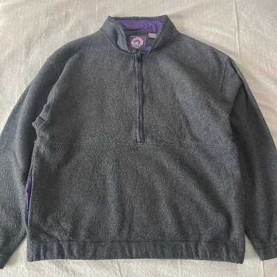US古着 ビンテージ GLACIER FLEECE ハーフジップ フリース