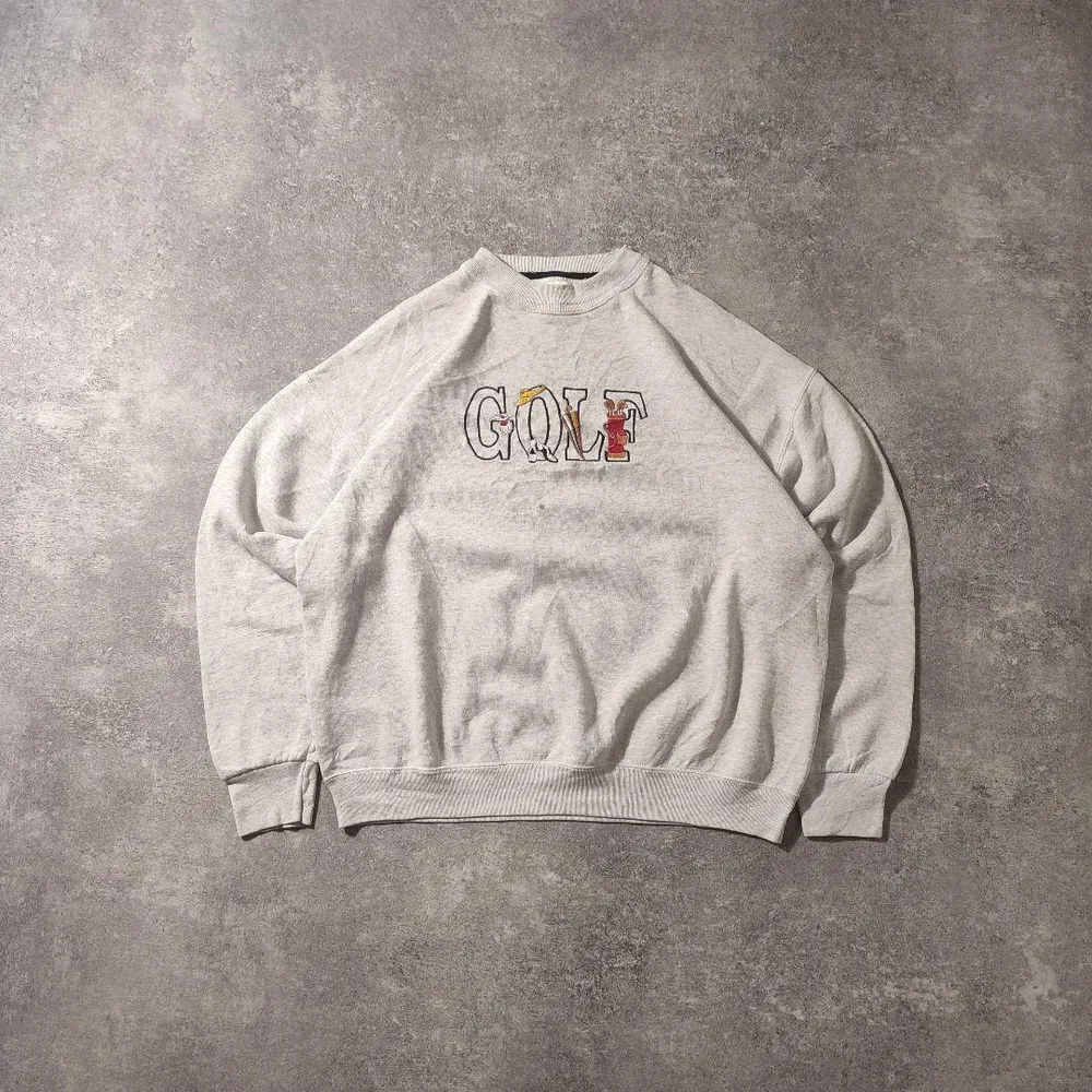 90sFRUITOFTHELOOMゴルフGOLFスウェットトレーナー刺繍ロゴXL