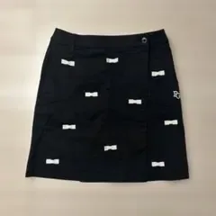 PEARLY GATES レディース ゴルフスカート ブラック リボン