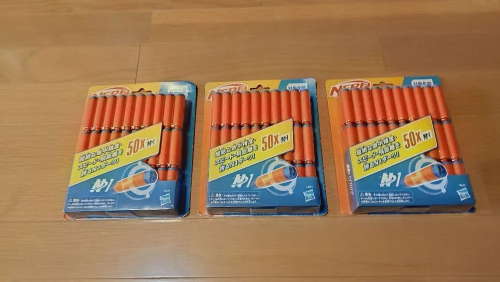 ナーフ純正 NERF N1 ダーツ 50本入り 3個セット
