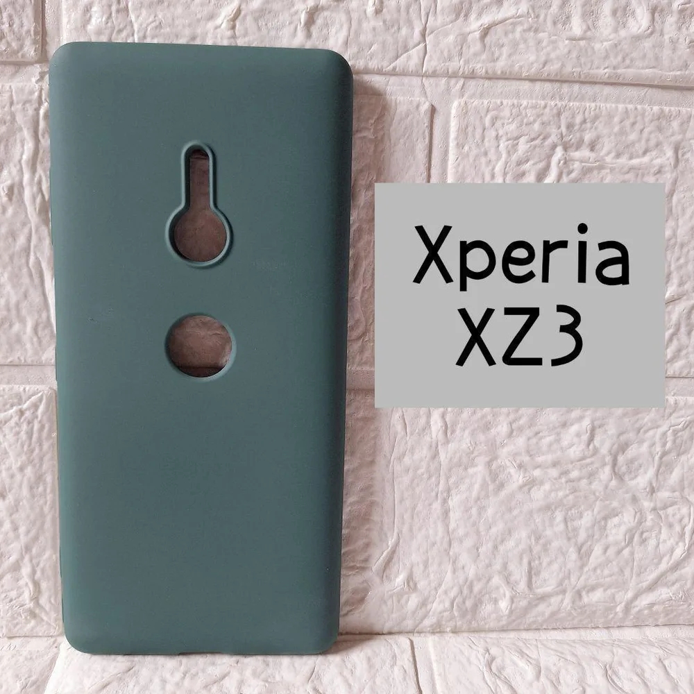 Xperia XZ3 スマホケース ワイヤレス充電対応 カバー グリーン