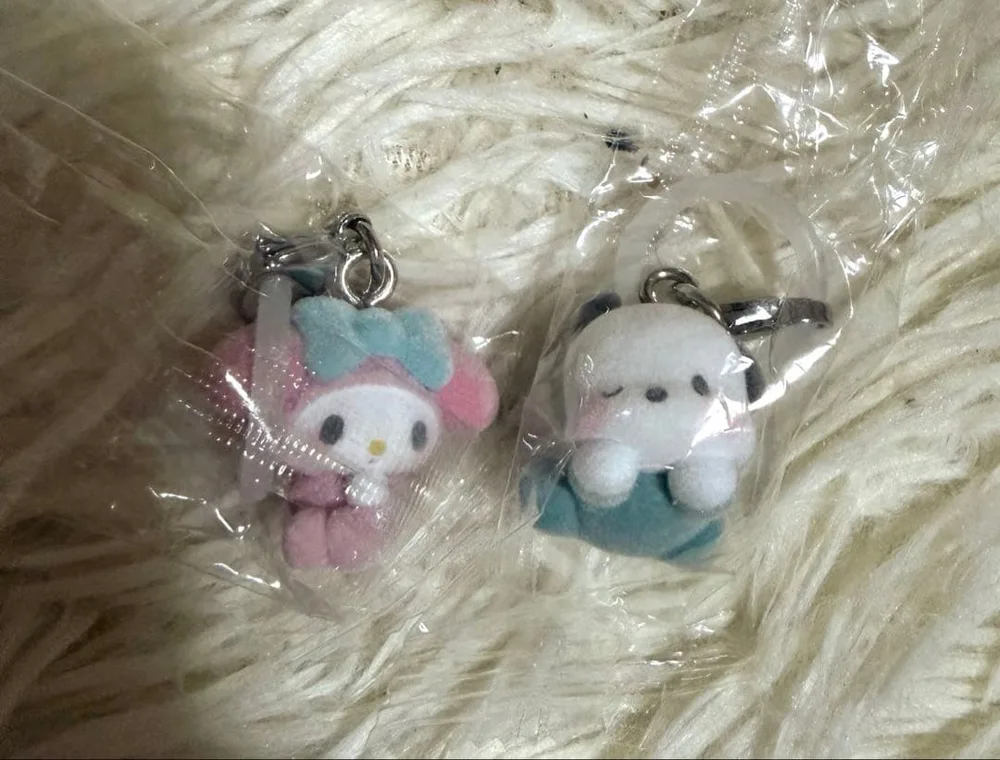 サンリオ ふわふわめじるしアクセサリーBaby ポチャッコ マイメロ