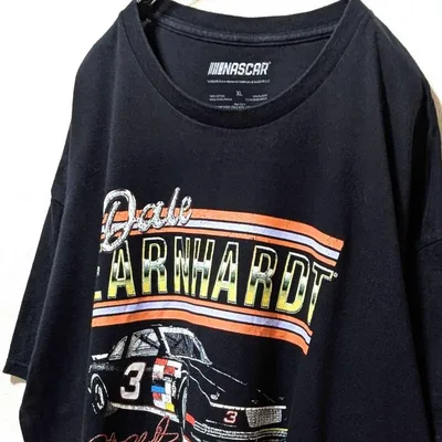 ナスカー #3デイルアーンハート デカロゴ Tシャツ ブラック黒 XL 古着