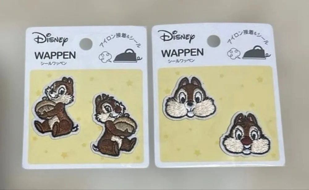 ディズニー チップとデール ワッペン