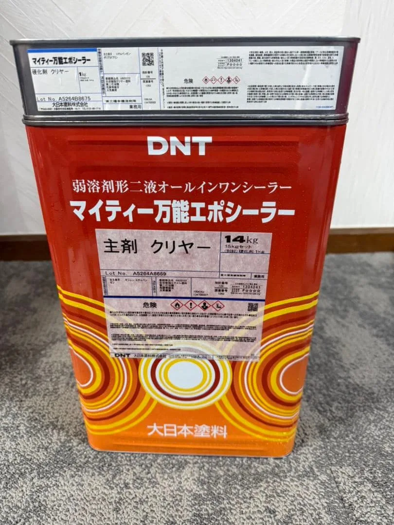 大日本塗料 マイティー万能エポシーラー 主剤 クリヤー 14kg