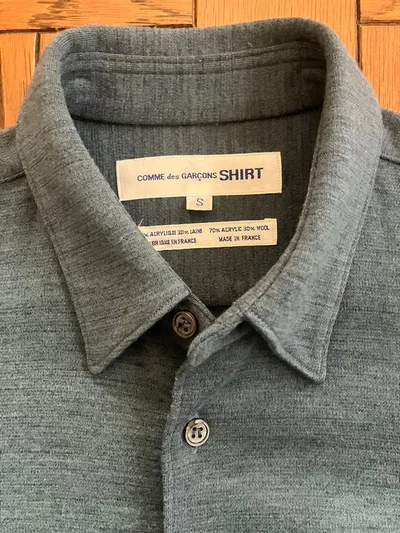 COMME des GARCONS SHIRTS ウール混シャツ S フランス製