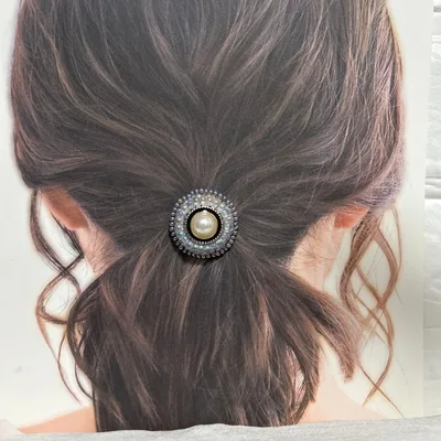 ハンドメイド ビーズ刺繍ポッニーフック
