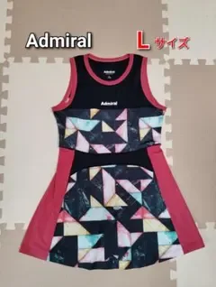 アドミラル テニス グラフィック ノースリーブ ワンピース Lサイズ