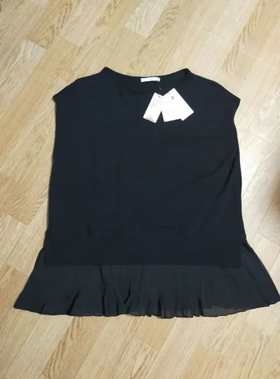 【新品】index ノースリーブ チュニック ブラック L