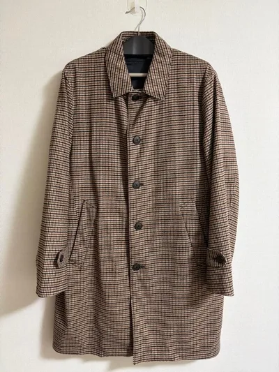 ステンカラーコート 千鳥格子柄 green label relaxing