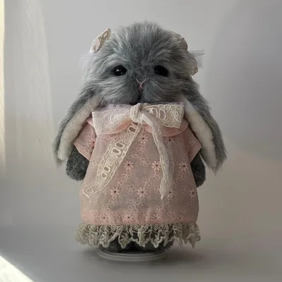 ほんわかうさぎのプリンセスちゃん。テディベア ぬいぐるみハンドメイド