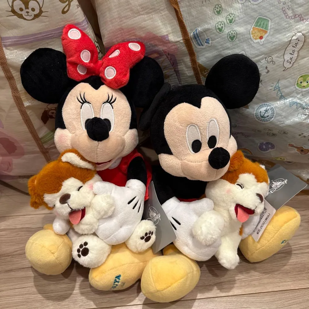新品 ディズニーストア 渋谷限定 ミッキー&ミニー ハチ公 ぬいぐるみ セット